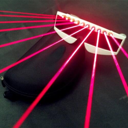 Red Laser Eyeglasses Laser Beam Flash Glasses Nightclub Bar Party Dance Singer Props DJ LED Lights for Men Women