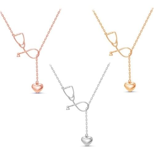 The nurses stethoscope necklace Car Pendant Hanging Car Interior Decoration Rear View Mirror Accessories For Car Ornament