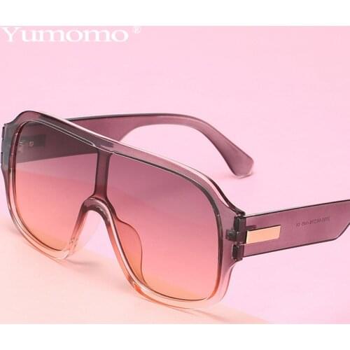 Gradual Oversized Goggles Sunglasses Vintage Retro Sun Glasses Women One Piece Gafas Shade Unique Unisex Eyewear UV400 Big Frame