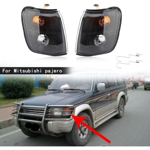 Corner Lights for Mitsubishi PAJERO V31 V32 1992-1996 Car Modified Smoked Black Turn Signal for Pajero Turn Indicator Lamp light