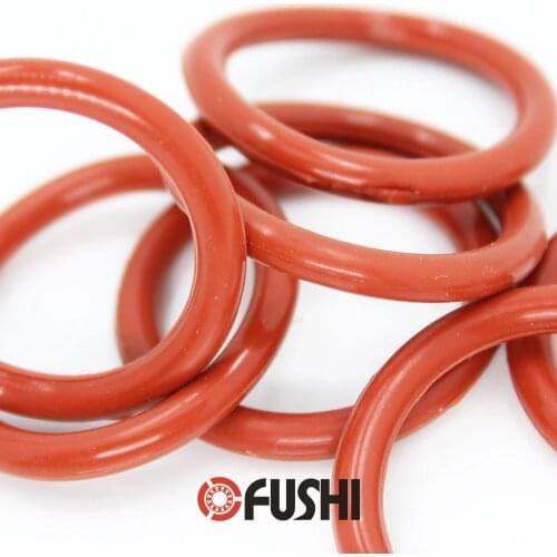CS1mm Silicone O RING OD 4/4.5/5/5.5/6/6.5/7/7.5/8*1 mm 100PCS O-Ring VMQ Gasket seal Thickness 1mm ORing White Red Rubber