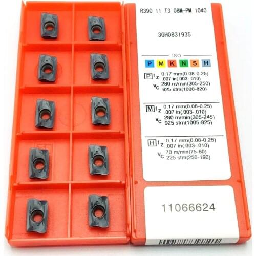 R390 11T308 M PM 1040 carbide turning insert R39011T308 M PM1040 CNC cutting tool CNC lathe pin milling tool milling cutter