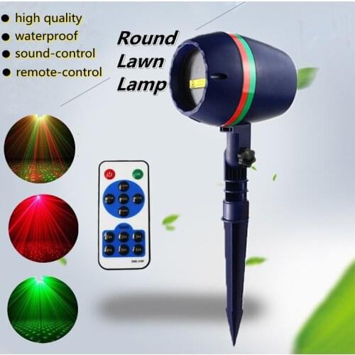 Outdoor Laser Light Waterproof Lawn Lamp IP44 Underground Light With Remote For Garden Pond Path Landscape Spot Bulbs Christmas