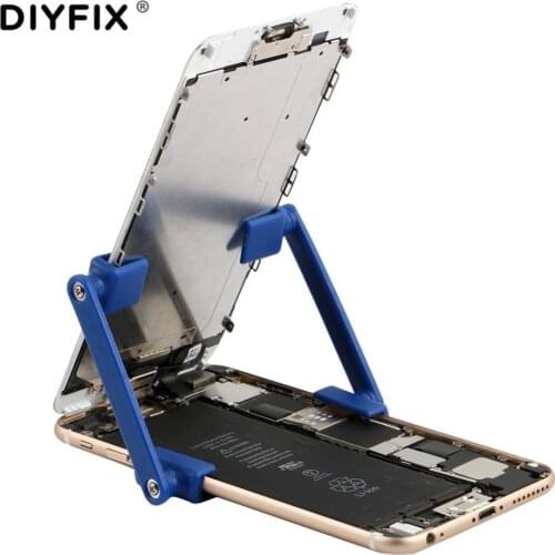 DIYFIX 2Pcs 360 Rotation Universal Phone Repair Stand Holder Mobile LCD Screen Fastening Fixture Clamp Clip for iPhone iPad Tool