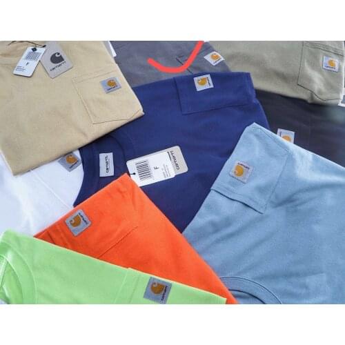 2020 Spring Summer Season Classic Style Pocket Short Sleeve Students Couples Street /40