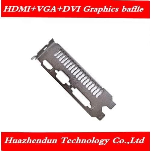 High-quality graphics bezel silver black HD-MI+VGA+DVI interface dual-slot baffle 1pcs free shipping