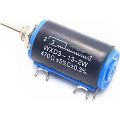 WXD3-13 Precision Multiturn Potentiometer 5% WXD3-13-2W 1K 2.2K 3.3K 4.7K 10K 22K 47K 100K