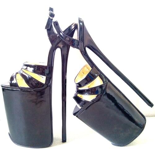 Womens Shoes 11.81in Heel Height Sexy PU Stiletto Heel Platform Sandals High Heels US size 5-13 No.P3005