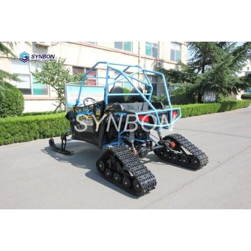SYNBON Snowmobile Kart beach buggy buggies UVT ATV Off-road Vehicle ​​go Karts Petrol Engine Tracked Vehicle Snowmobile SY400S