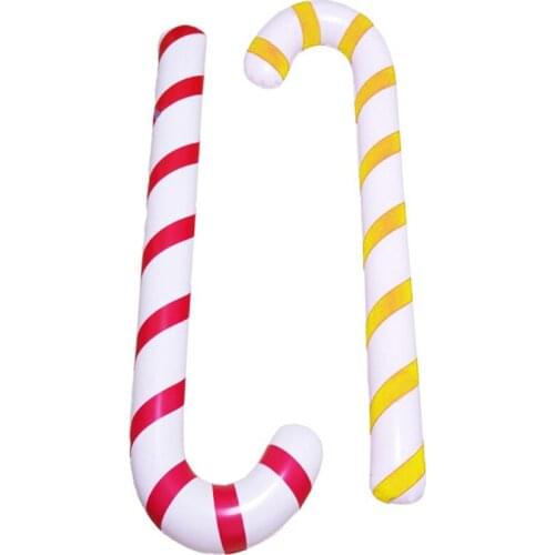 1pcs Christmas Tree Hanging Inflatable Candy Cane Classic Christmas Tree Pendants Decoration for Christmas Party Childrens Toys