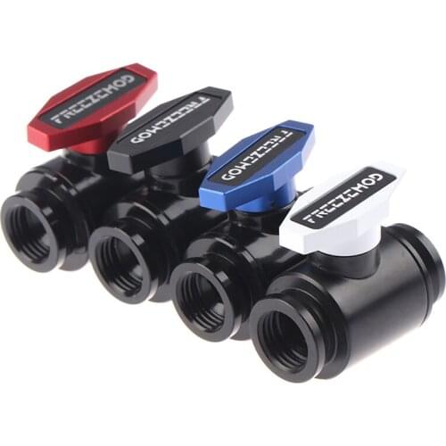 1pc Computer PC Water Cooler Fitting Drain Valve Double Inner Teeth G1/4 Stop Valve