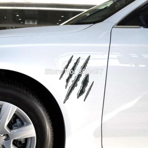 10 x Vivid Motorcycle Scratch authentic Scars Car Styling Car-covers Decal for Tesla Ford Chevrolet Volkswagen Honda Hyundai Kia