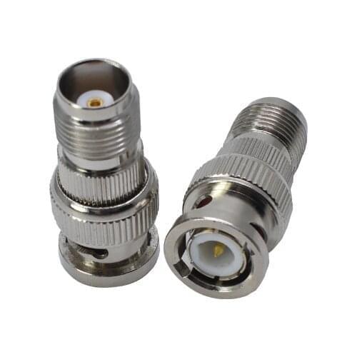 2pcs BNC Male To TNC Female RF Coaxial Adapter Connectors