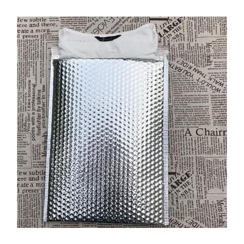 20pcs/lot Silver Envelope foil Bubble Mail Bag Bubble Postage Shipping Bags for packaging gift packing bag office supply