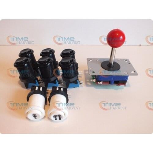 Arcade parts Bundle kits control panel package with American button,player 1 & 2 start buttons, joystick,microswitch for cabinet