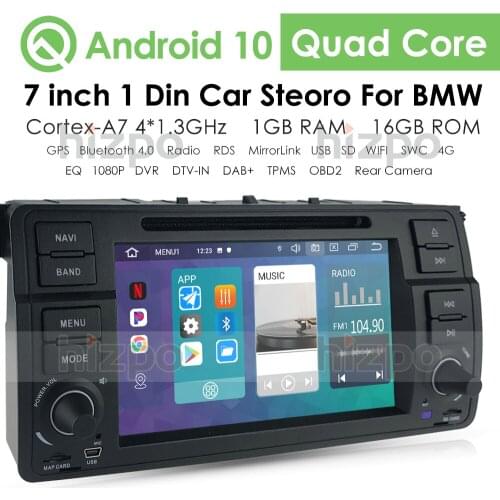 Android 10 DVD Car Radio Multimedia Player for BMW E46 M3 1996 - 2006 CAR GPS Navi Stereo Audio Radio USB WIFI Bluetooth EQ