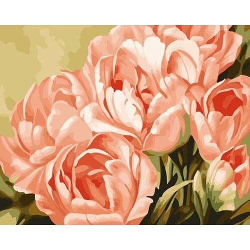 Cioioil-C379 love tulips Painting By Numbers Canvas Painitng Home Wall Art Picture Coloring By Numbers