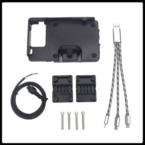 USB Mobile Phone Motorcycle Navigation Bracket USB Charging Support For R1200GS F800GS ADV F700GS R1250GS CRF 1000L F850GS F750G