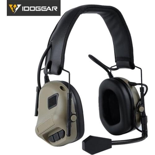 IDOGEAR Electronic Headset Ear Muffs Shooting Ear Shooting Protection Military Airsoft Headset Hetmet Accessories 3703