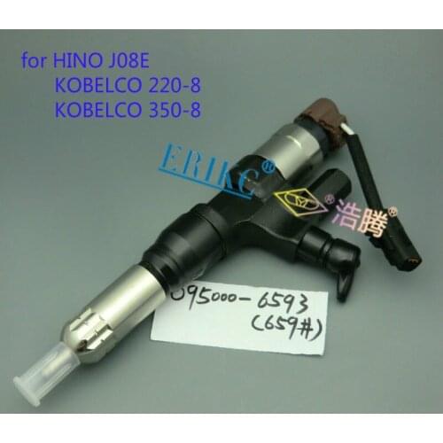 ERIKC 095000-6592 Diesel Common Rail Spare Parts Injection 6592 23670-E0010 Auto Engine Diesel Fuel Injector Unit 9709500-659
