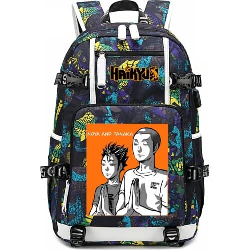 Haikyuu Karasuno Anime Backpack Hinata Shoyo School Bags Fashion Girls Travel Backpack Mochilas Back To School Kawaii Backpack
