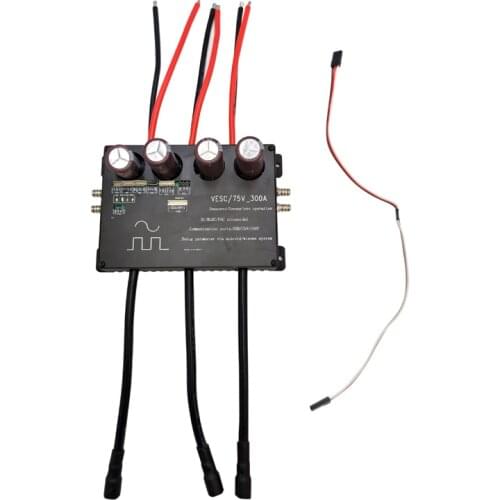 16S 75V 300A VESC controller waterproof watercooled for electric motorcycle efoil bldc motor