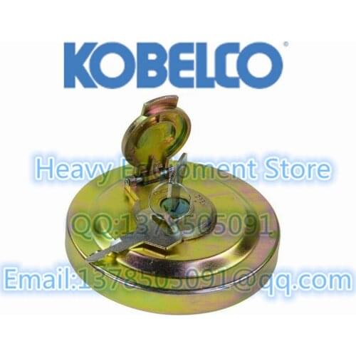 Colorful Fuel Tank Cap with 2 Key Oil Cover For Kobelco Excavator YN20P01034P1 2444R1047 2246U260F1