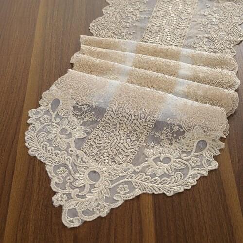Korea Style Lace Dresser Dustproof Table Runner Home Decor Tea Cabinet Piano Table Runners 1pcs Quality Retro Table Runners