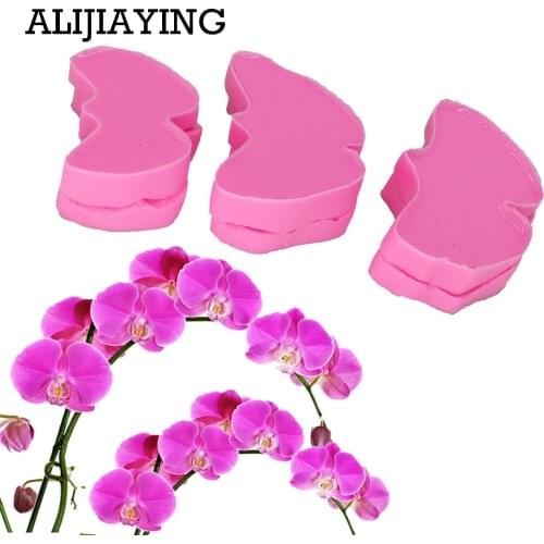 M1257 6pcs/set Phalaenopsis petal Silicone mold Fondant Mould flower Cake Decorating Tool Chocolate, Sugarcraft ,Kitchen Gadget