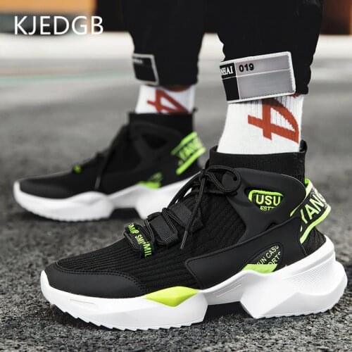 KJEDGB Keep Warm Plush High Top Mens Casual Shoes Winter Platform Sneakers Men Outdoor Street Fashion Ankle Boots Men Shoes