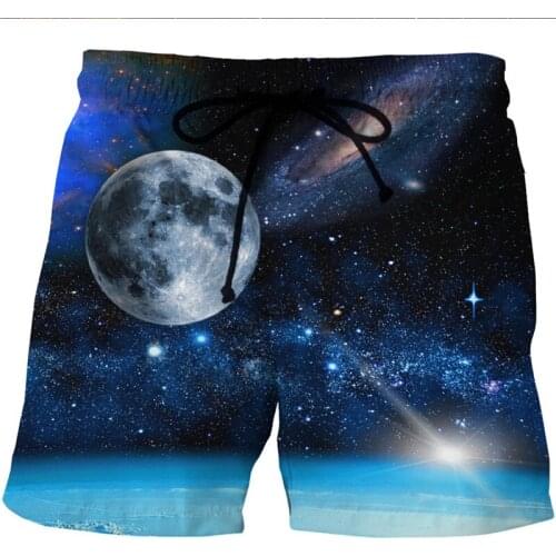 Mens Quick Dry Summer Beach Board Boxer Shorts Trunks 2020 Brand 3D Space Galaxy Printed Men Hip Hop Boardshorts Beachshorts 6XL