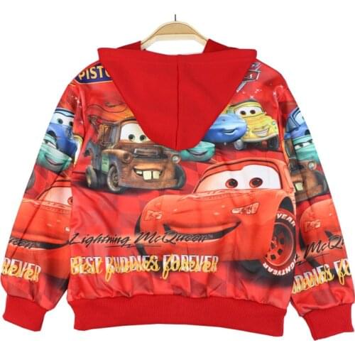 Boys Girls Cars Coat Hooded Childrens Jacket for Spring Autumn Kids Clothes Clothing Outwear