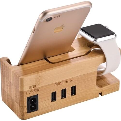 With 3 USB Ports 3.0 Hub USB Charging Station Stand Phone Holder For all Android Smartphone For iphone x For Apple Watch i Watch