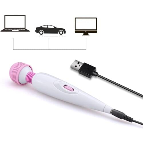 USB Charged 12 Speeds Magic Wand Massage Stick G Spot AV Vibrator Clit Strong Vibrator Sex Toys for Women Vabration Sex Toys