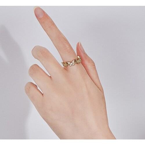 Girl Series Dara Fashion Butterfly Ring For Women Cute Sweet StyleTrendy 2021