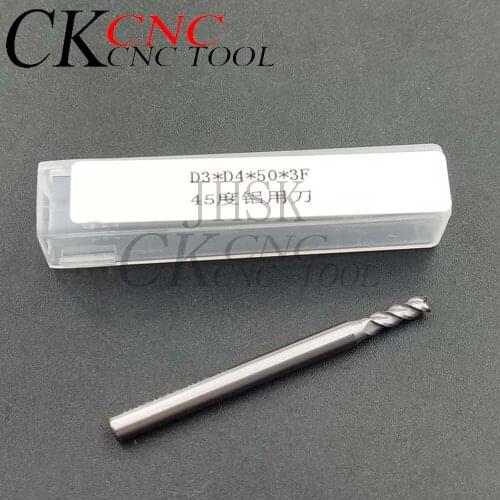 10pcs 3 Flute Carbide Milling Cutter Tungsten End Mill CNC Tool HRC45 3mm Aluminum endmill Wood End mills for aluminum tools