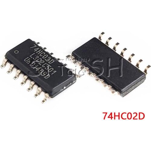 10PCS 74HC02D SOP14 74HC02 SOP SN74HC02DR SOP-14 SN72HC02 SMD new and original IC