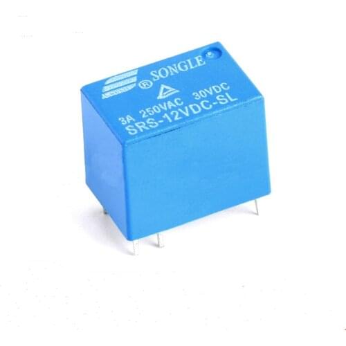 Free shipping 10pc Original SRS-12VDC-SL 4100 12V 6pin DC Power Relay PCB Type