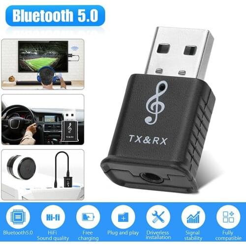 3.5mm AUX Stereo Wireless Adapter USB Bluetooth 5.0 Transmitter Receiver TV Speaker Earphone Mini Car Music Bluetooth Transmit