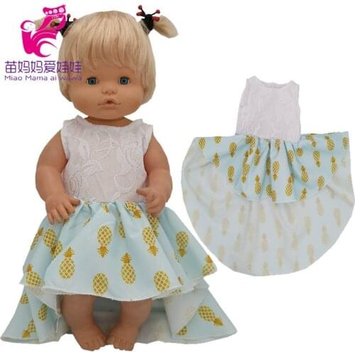 40 cm Nenuco Doll Summer Tail Dress 17 Inch Baby Doll Clothes Costumes Children Birthday Gifts