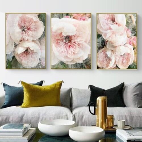 Watercolor Plants Flower Abstract Canvas Poster Nordic Style Print Scandinavian Wall Art Painting Decoration Pictures Home Decor