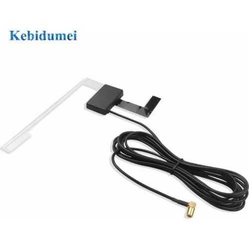 Kebidumei car digital universal SMB DAB connector radio antenna wireless cable antenna, built-in RF amplifier signal stability