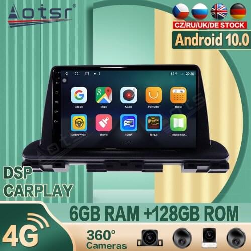 For Kia Cerato 2018+ Android10 Car radio Player GPS Navigation 360 camera Auto Stereo Multimedia Video Headunit DSP carplay 4G