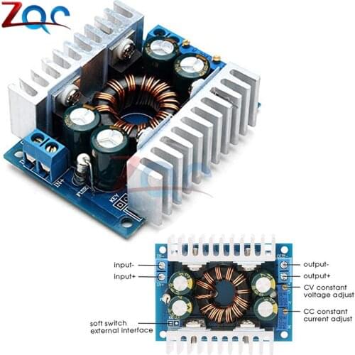 DC-DC 5-30V to 1.25-30V 12V 24V 8A Automatic Adjustable Step Up Down Boost Buck Converter Power Module Voltage Regulator for Car
