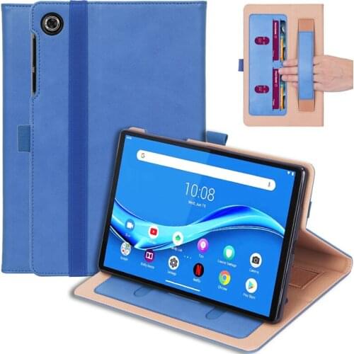 Business case for Lenovo Tab M10 FHD Plus TB-X606F TB-X606X cover with handrest card slot