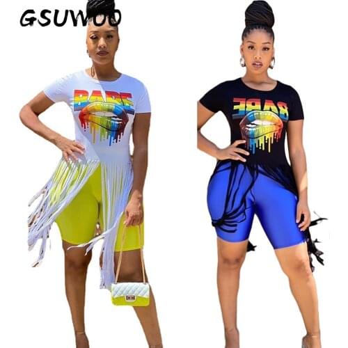 Женские футболки с принтом GSUWOO China At AliExpress