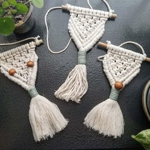 Cotton Tapestry Hanging Decor Macrame Korean Style Wall Ornaments Photography Accessories Home Office Nursery Decoration