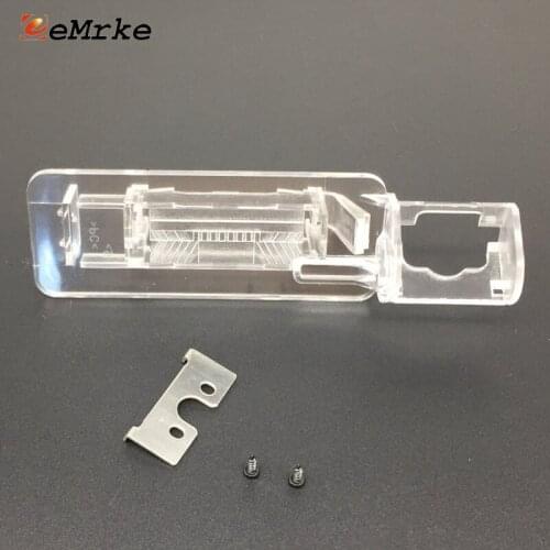 EEMRKE Car Rear Camera Bracket Mount License Plate Lights Housing for Benz Smart Fortwo ForJeremy City Coupe W202 Sedan 4D