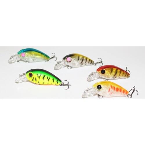 Hot selling plastic minnow hard bait 20pcs/lot 4.5cm 3.3g wobbler bait artificial fishing tackle
