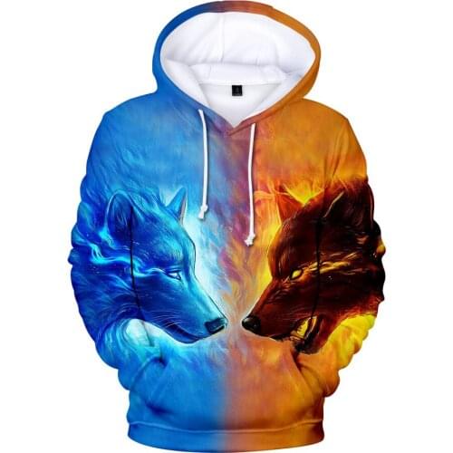 Hot Sale Wolf 3D Printed Hoodies Men Women Kids Shinning Wolf Design anime Hoodie Sweatshirts Fashion Harajuku Brand Clothes